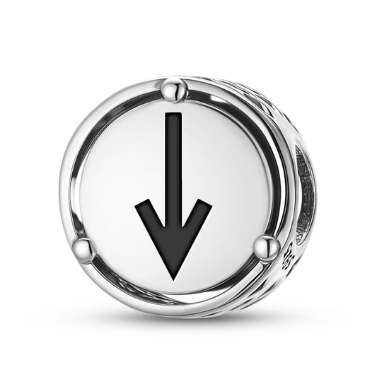 925 Sterling Silver Native Rock Art Prophetic Ability Charms For Bracelets & Necklaces Pendants Beads Jewelry Fit Pan Bracelet Charm Ethnic Cultural Symbols Gifts For Women