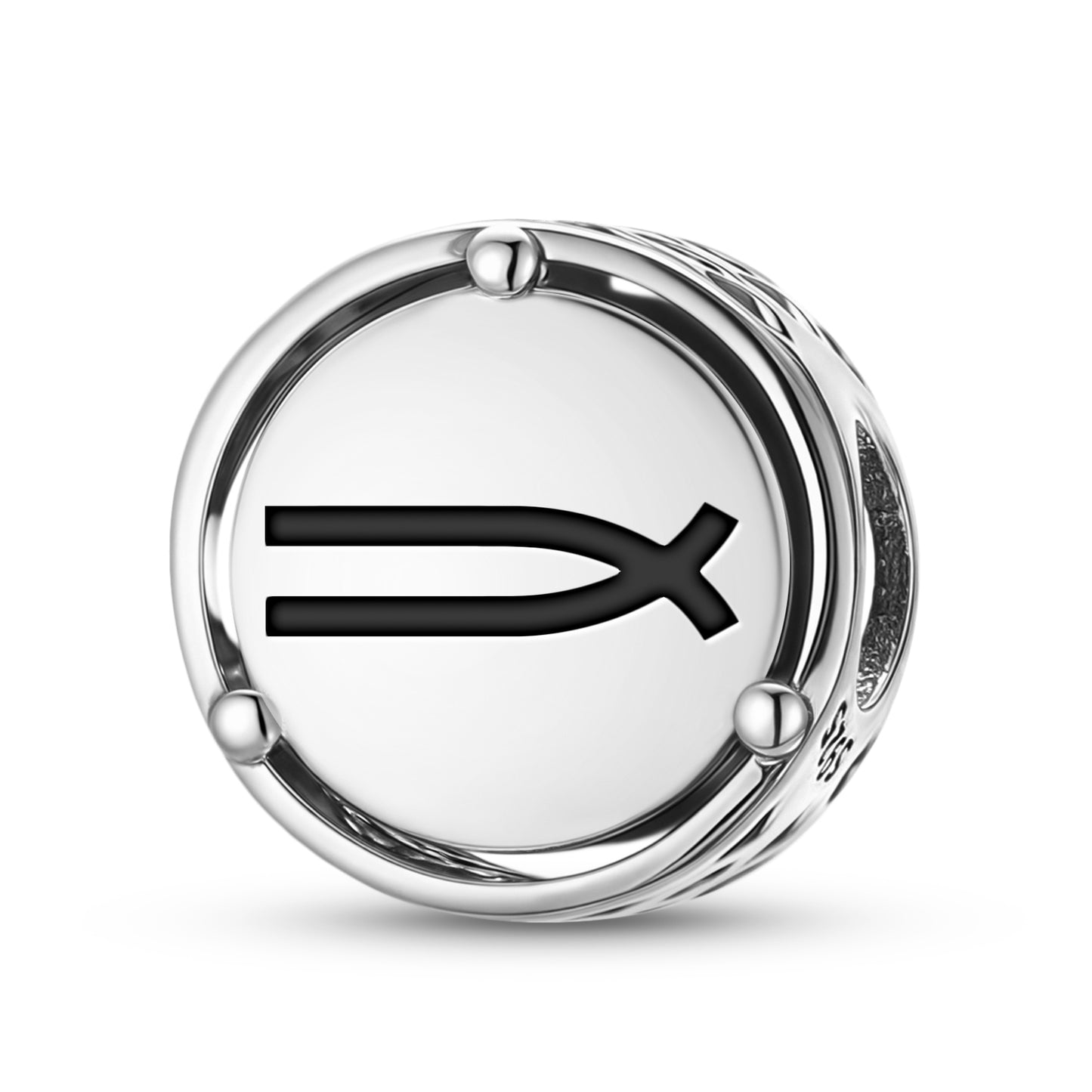 925 Sterling Silver Native Rock Art Good Faith Charms For Bracelets & Necklaces Pendants Beads Jewelry Fit Pan Bracelet Charm Ethnic Cultural Symbols Gifts For Women