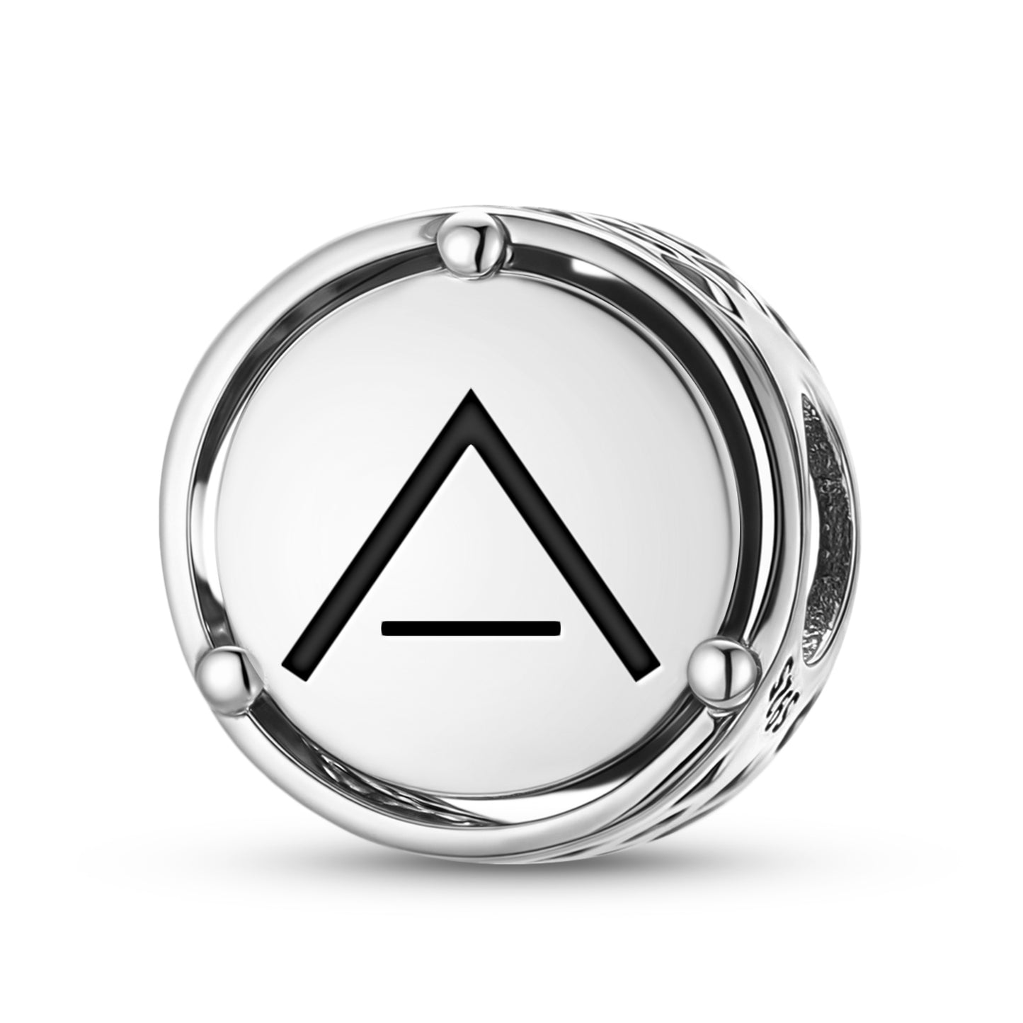 925 Sterling Silver Native Rock Art Calm Charms For Bracelets & Necklaces Pendants Beads Jewelry Fit Pan Bracelet Charm Ethnic Cultural Symbols Gifts For Women