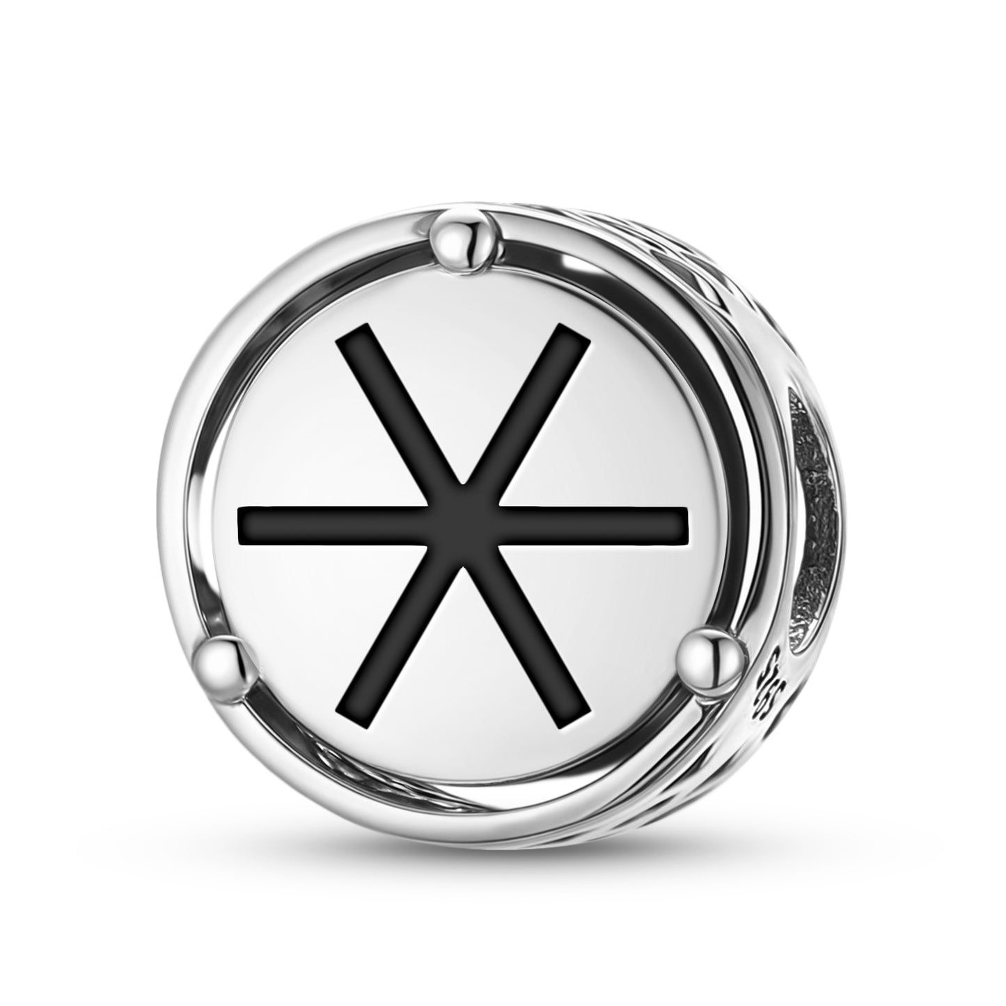 925 Sterling Silver Native Rock Art Charisma Charms For Bracelets & Necklaces Pendants Beads Jewelry Fit Pan Bracelet Charm Ethnic Cultural Symbols Gifts For Women