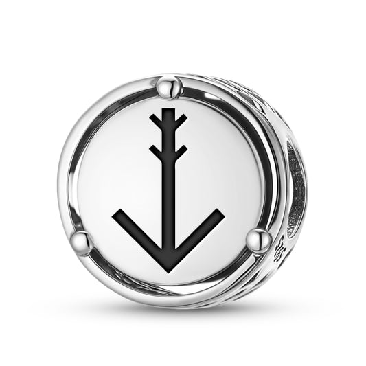 925 Sterling Silver Native Rock Art Talent Charms For Bracelets & Necklaces Pendants Beads Jewelry Fit Pan Bracelet Charm Ethnic Cultural Symbols Gifts For Women
