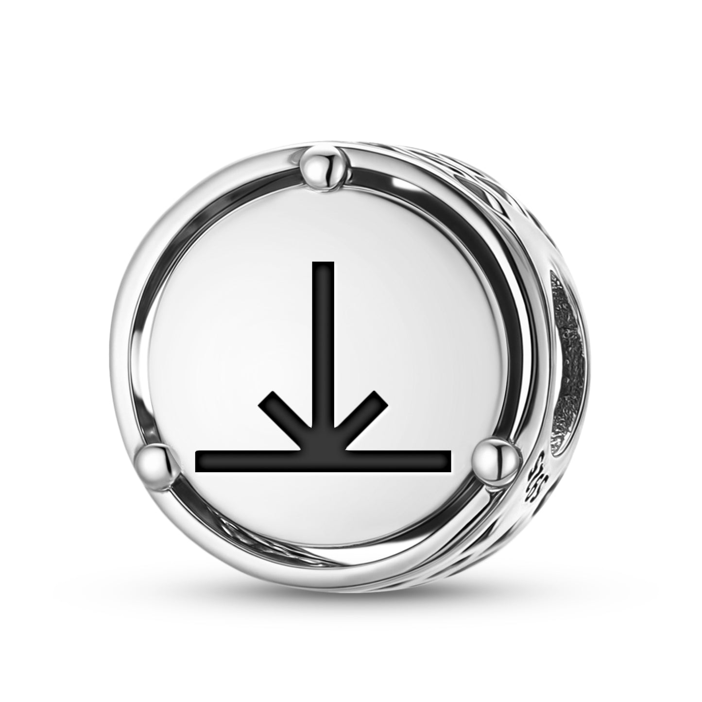 925 Sterling Silver Native Rock Art Joy Charms For Bracelets & Necklaces Pendants Beads Jewelry Fit Pan Bracelet Charm Ethnic Cultural Symbols Gifts For Women