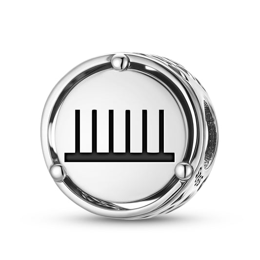 925 Sterling Silver Native Rock Art Vitality Charms For Bracelets & Necklaces Pendants Beads Jewelry Fit Pan Bracelet Charm Ethnic Cultural Symbols Gifts For Women