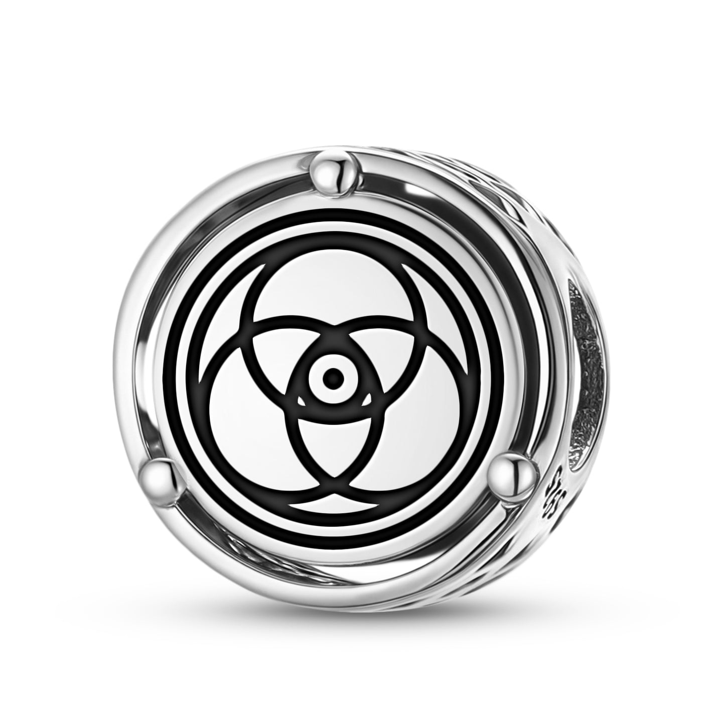 925 Sterling Silver Crop Circles Liddington Castle Charms For Bracelets & Necklaces Pendants Beads Jewelry Fit Pan Bracelet Charm Ethnic Cultural Symbols Gifts For Women