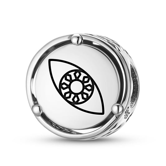 925 Sterling Silver Crop Circles Marden Charms For Bracelets & Necklaces Pendants Beads Jewelry Fit Pan Bracelet Charm Ethnic Cultural Symbols Gifts For Women