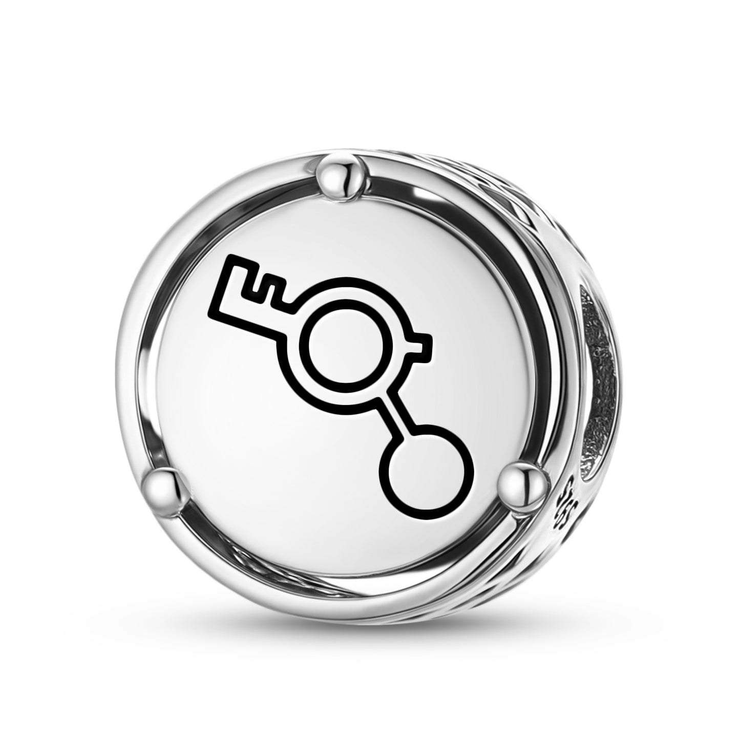 925 Sterling Silver Crop Circles Solar System Charms For Bracelets & Necklaces Pendants Beads Jewelry Fit Pan Bracelet Charm Ethnic Cultural Symbols Gifts For Women