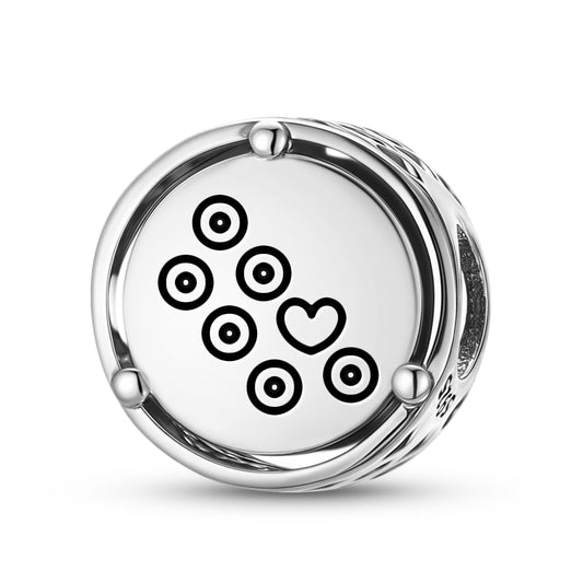 925 Sterling Silver Crop Circles Seven Chakras Charms For Bracelets & Necklaces Pendants Beads Jewelry Fit Pan Bracelet Charm Ethnic Cultural Symbols Gifts For Women