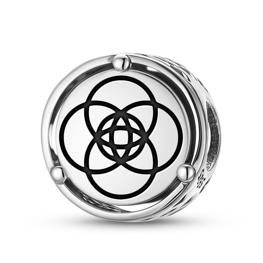 925 Sterling Silver Crop Circles Crooked Soley Charms For Bracelets & Necklaces Pendants Beads Jewelry Fit Pan Bracelet Charm Ethnic Cultural Symbols Gifts For Women