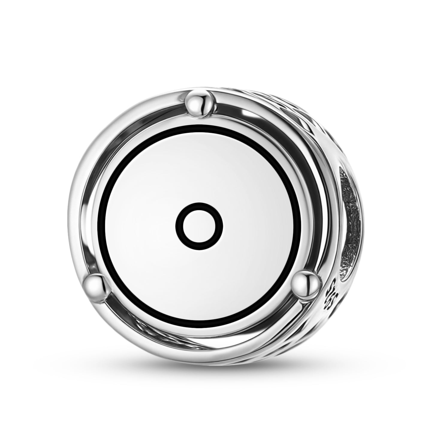 925 Sterling Silver Crop Circles Monad Charms For Bracelets & Necklaces Pendants Beads Jewelry Fit Pan Bracelet Charm Ethnic Cultural Symbols Gifts For Women