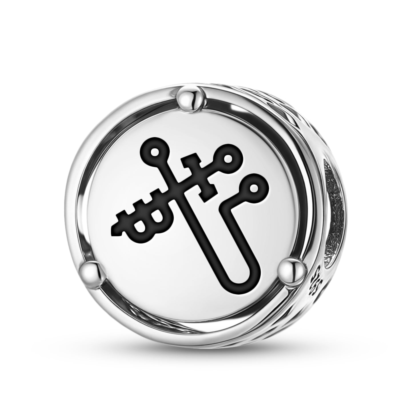 925 Sterling Silver Angels MIKAEL Charms For Bracelets & Necklaces Pendants Beads Jewelry Fit Pan Bracelet Charm Ethnic Cultural Symbols Gifts For Women