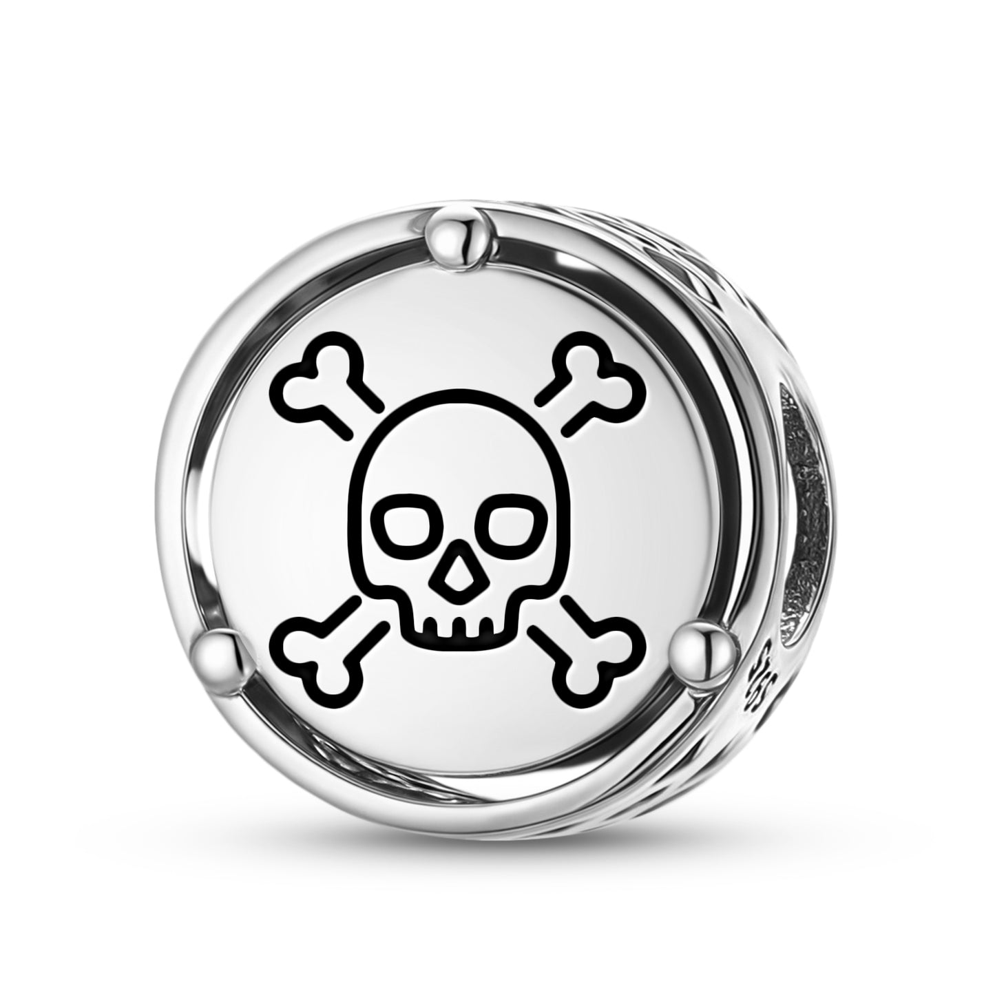 925 Sterling Silver Templar Skull Of Sidon Charms For Bracelets & Necklaces Pendants Beads Jewelry Fit Pan Bracelet Charm Ethnic Cultural Symbols Gifts For Women