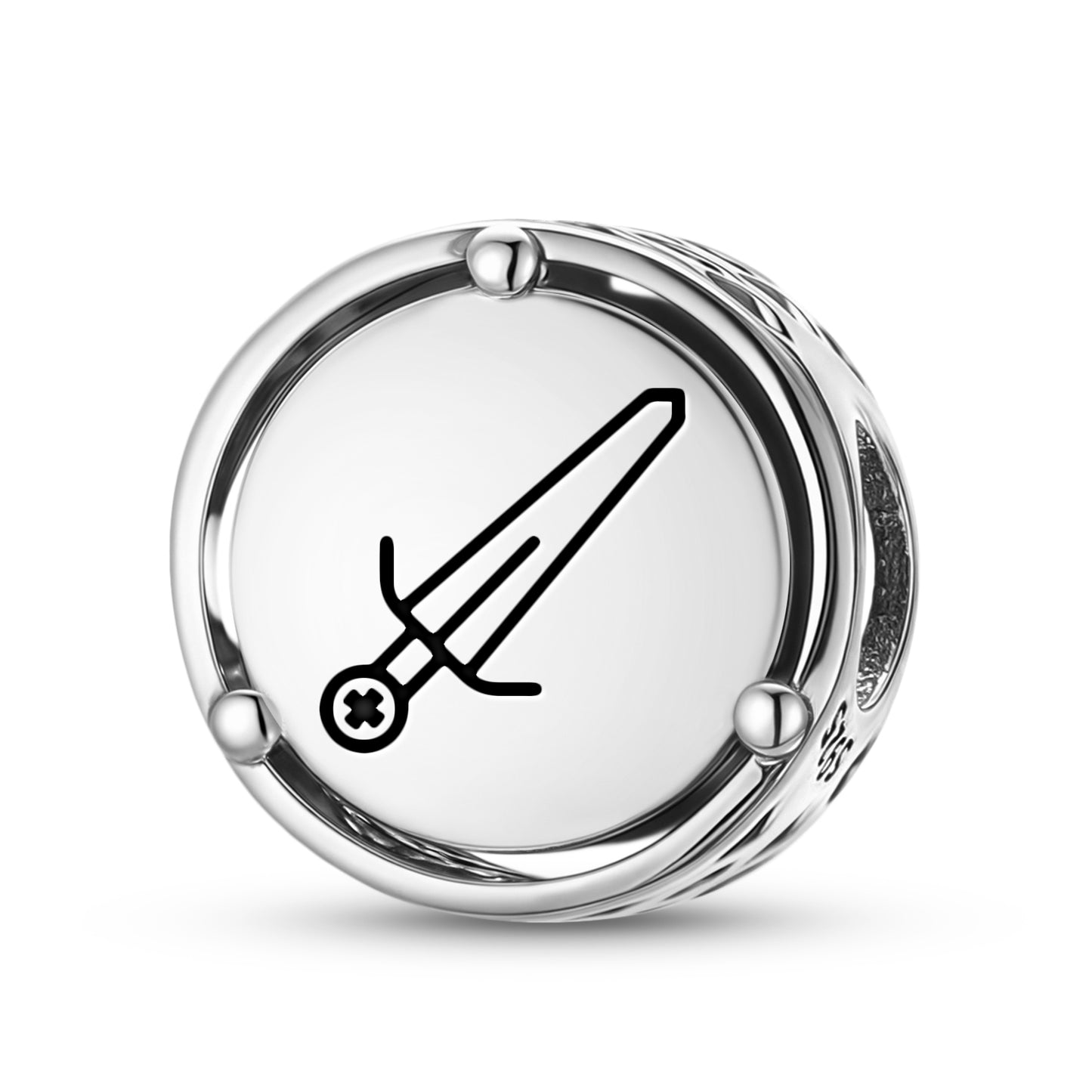 925 Sterling Silver Templar Templar Sword Charms For Bracelets & Necklaces Pendants Beads Jewelry Fit Pan Bracelet Charm Ethnic Cultural Symbols Gifts For Women