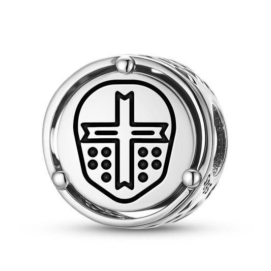 925 Sterling Silver Templar Templar Helmet Charms For Bracelets & Necklaces Pendants Beads Jewelry Fit Pan Bracelet Charm Ethnic Cultural Symbols Gifts For Women