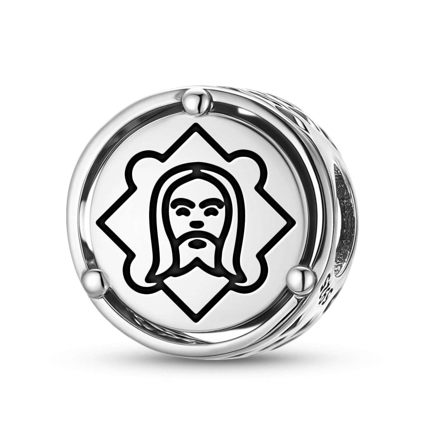 925 Sterling Silver Templar The Head Charms For Bracelets & Necklaces Pendants Beads Jewelry Fit Pan Bracelet Charm Ethnic Cultural Symbols Gifts For Women
