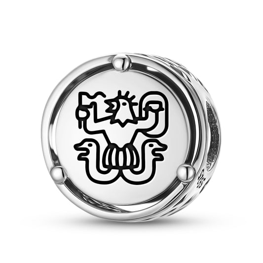 925 Sterling Silver Templar Abraxas Charms For Bracelets & Necklaces Pendants Beads Jewelry Fit Pan Bracelet Charm Ethnic Cultural Symbols Gifts For Women