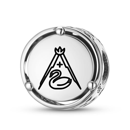 925 Sterling Silver Templar White Swan Charms For Bracelets & Necklaces Pendants Beads Jewelry Fit Pan Bracelet Charm Ethnic Cultural Symbols Gifts For Women