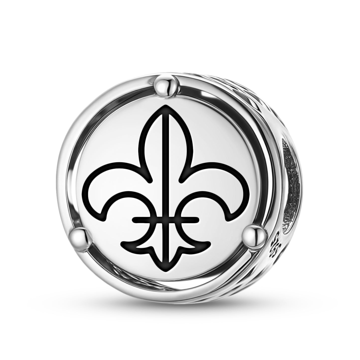 925 Sterling Silver Templar Fleur De Lys Charms For Bracelets & Necklaces Pendants Beads Jewelry Fit Pan Bracelet Charm Ethnic Cultural Symbols Gifts For Women