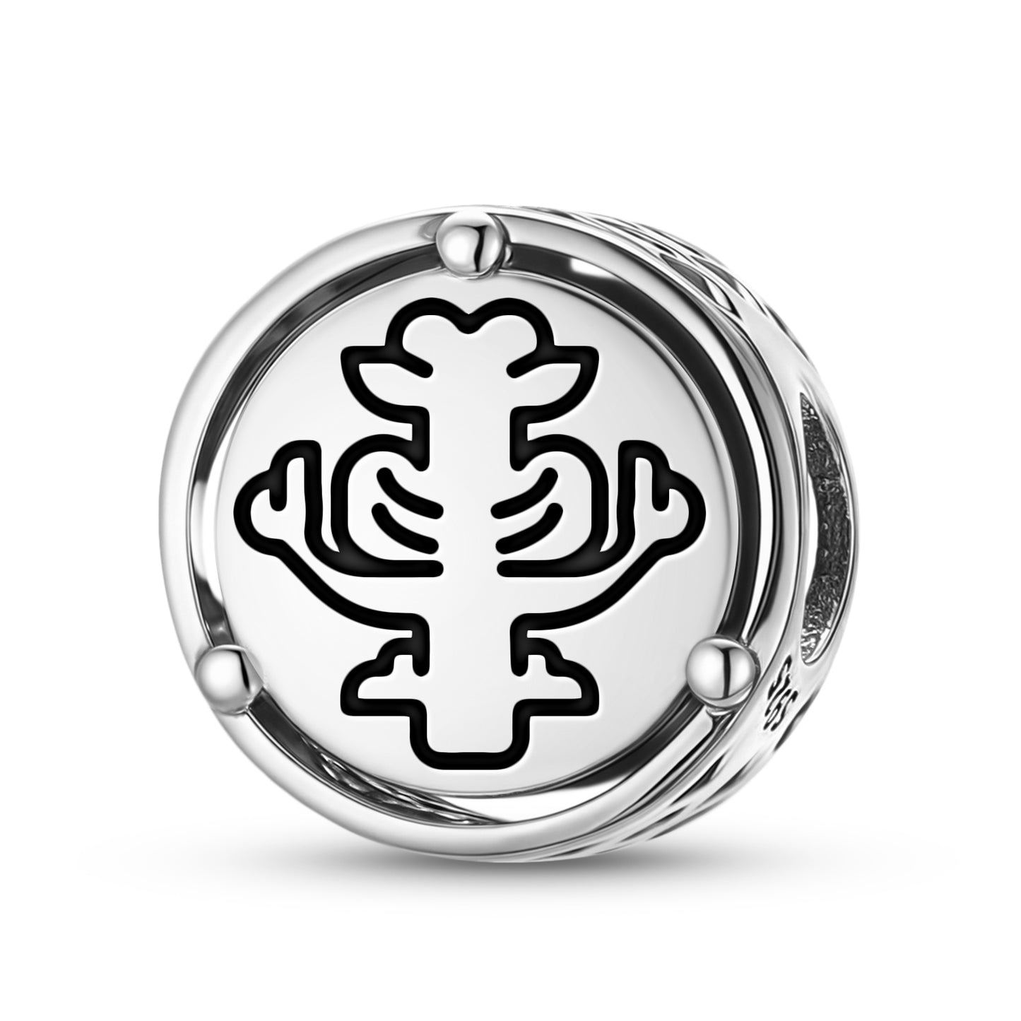 925 Sterling Silver Templar The Rose Charms For Bracelets & Necklaces Pendants Beads Jewelry Fit Pan Bracelet Charm Ethnic Cultural Symbols Gifts For Women