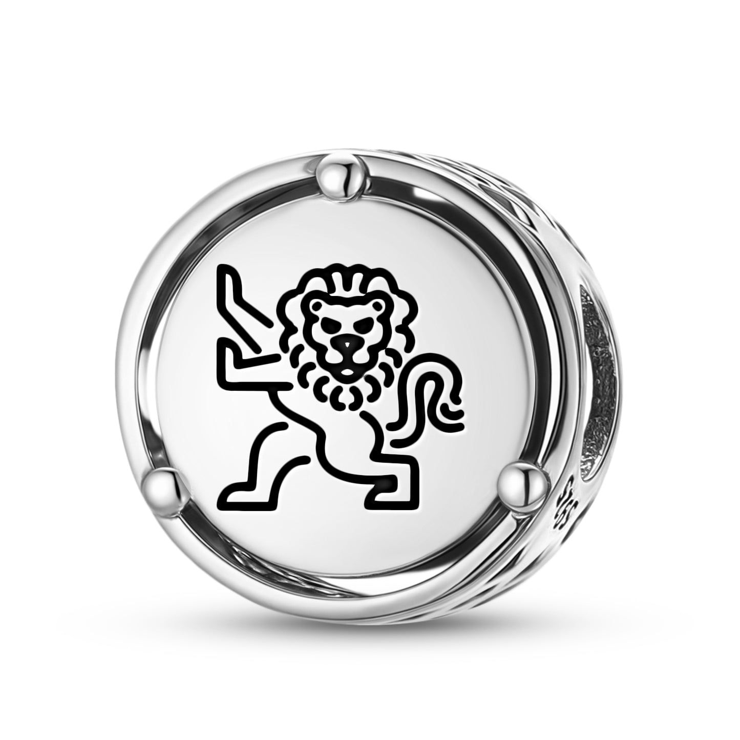 925 Sterling Silver Templar The Lion Charms For Bracelets & Necklaces Pendants Beads Jewelry Fit Pan Bracelet Charm Ethnic Cultural Symbols Gifts For Women