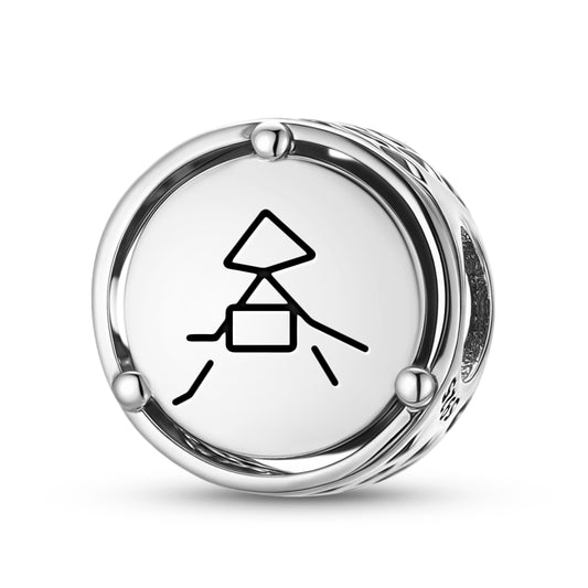 925 Sterling Silver Reiki MIL QU ZOO Charms For Bracelets & Necklaces Pendants Beads Jewelry Fit Pan Bracelet Charm Ethnic Cultural Symbols Gifts For Women