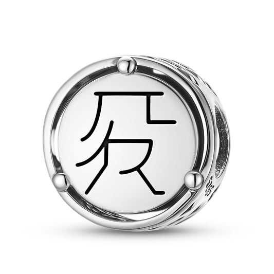 925 Sterling Silver Reiki FURU PYO SHO Charms For Bracelets & Necklaces Pendants Beads Jewelry Fit Pan Bracelet Charm Ethnic Cultural Symbols Gifts For Women