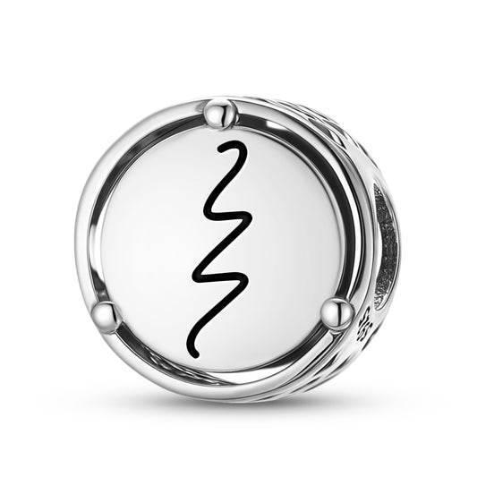 925 Sterling Silver Reiki RAKU Charms For Bracelets & Necklaces Pendants Beads Jewelry Fit Pan Bracelet Charm Ethnic Cultural Symbols Gifts For Women