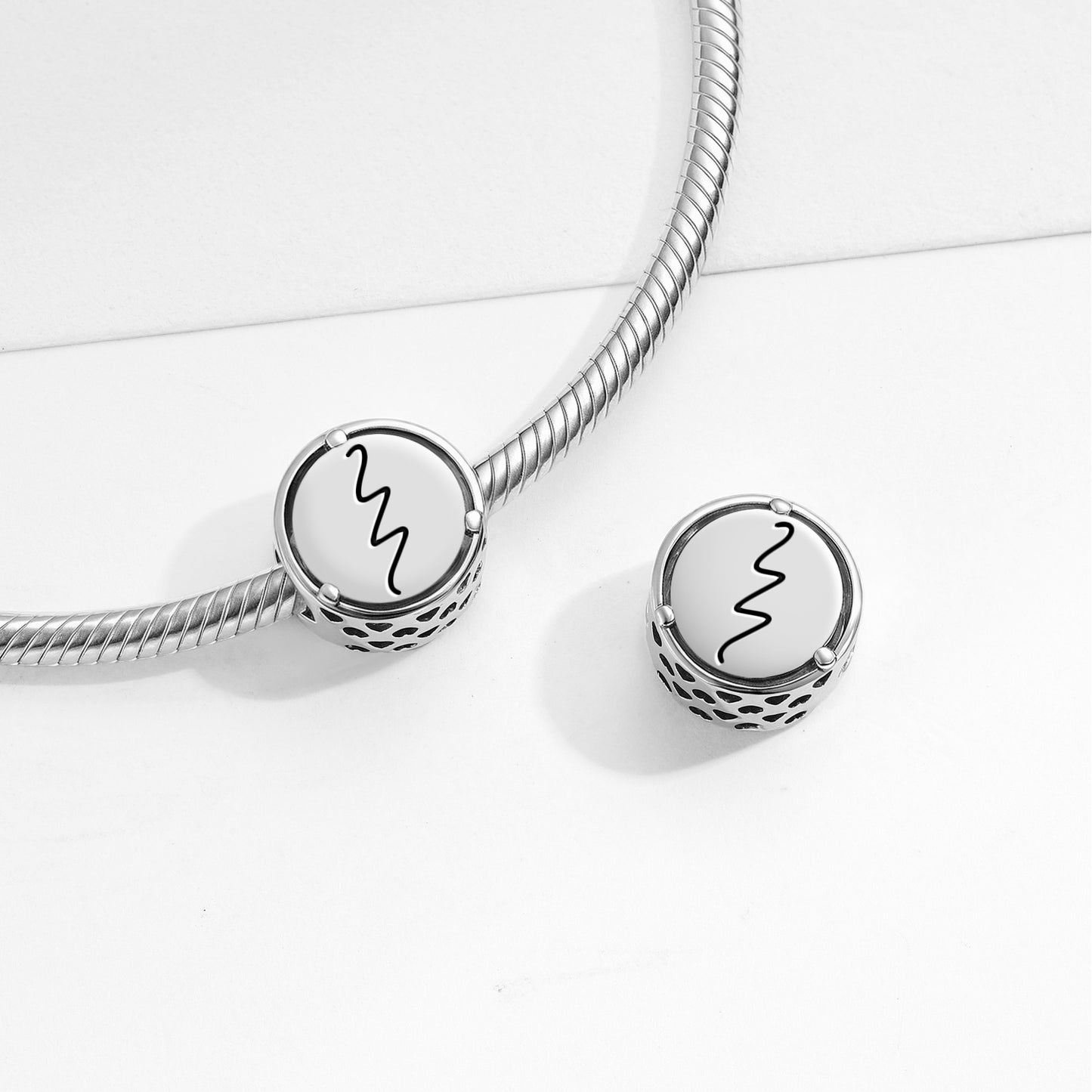 925 Sterling Silver Reiki RAKU Charms For Bracelets & Necklaces Pendants Beads Jewelry Fit Pan Bracelet Charm Ethnic Cultural Symbols Gifts For Women