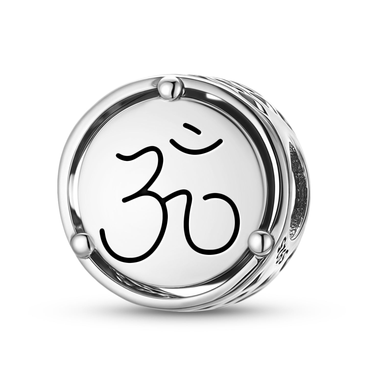 925 Sterling Silver Reiki AUM OM OHM Charms For Bracelets & Necklaces Pendants Beads Jewelry Fit Pan Bracelet Charm Ethnic Cultural Symbols Gifts For Women
