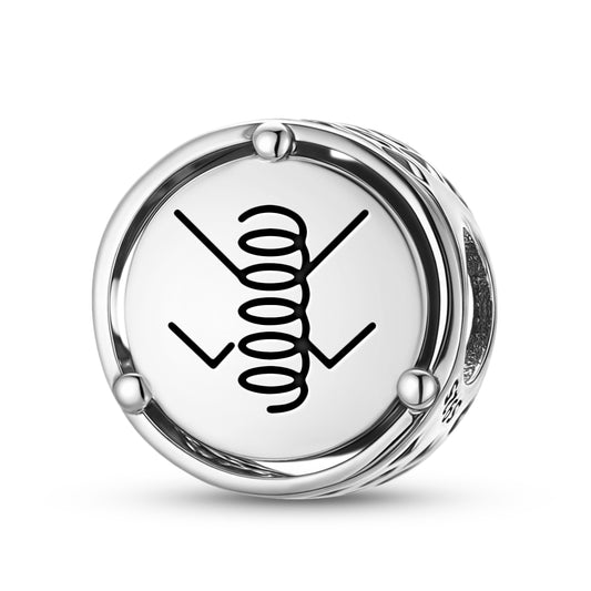 925 Sterling Silver Reiki RAMA Charms For Bracelets & Necklaces Pendants Beads Jewelry Fit Pan Bracelet Charm Ethnic Cultural Symbols Gifts For Women