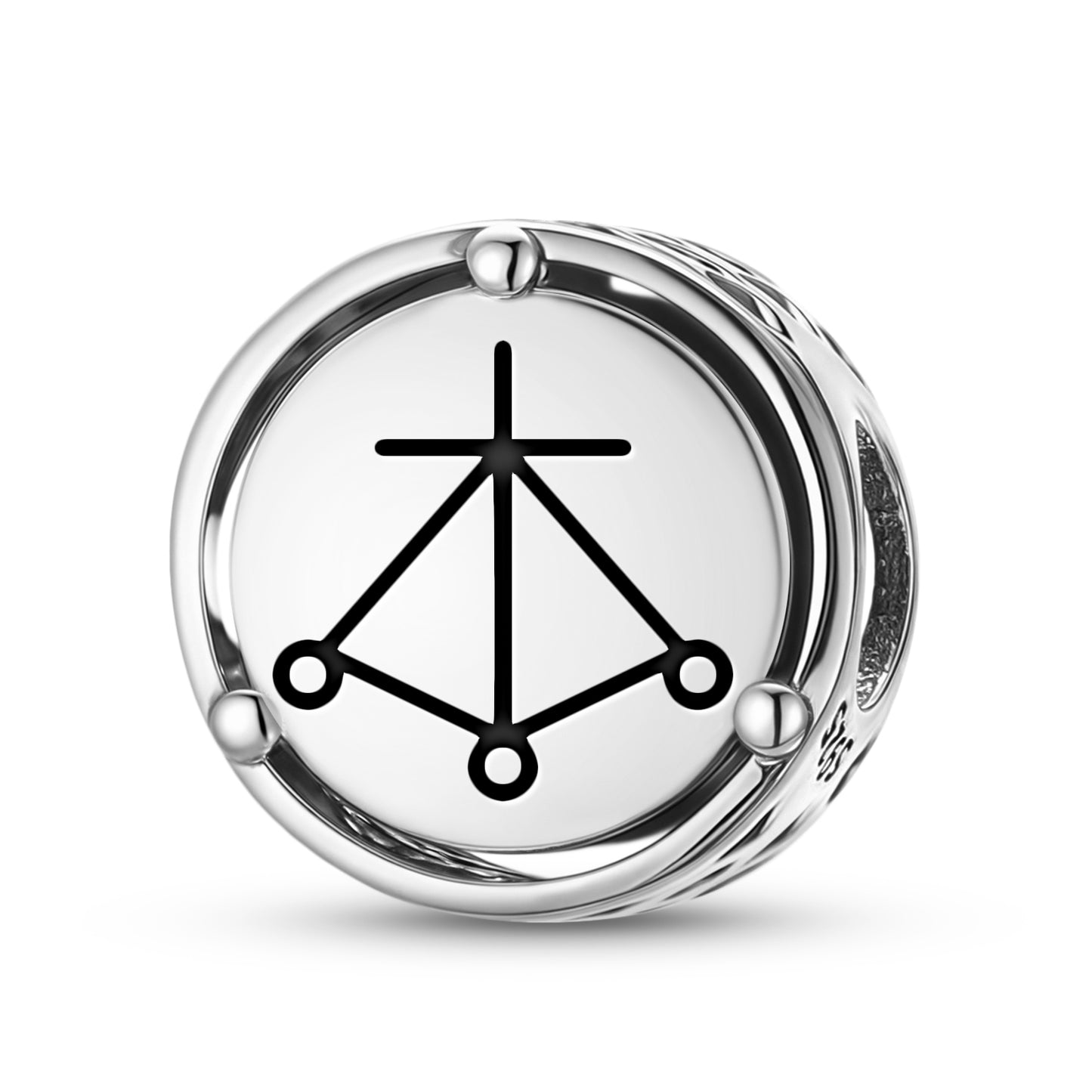 925 Sterling Silver Reiki HARTH Charms For Bracelets & Necklaces Pendants Beads Jewelry Fit Pan Bracelet Charm Ethnic Cultural Symbols Gifts For Women