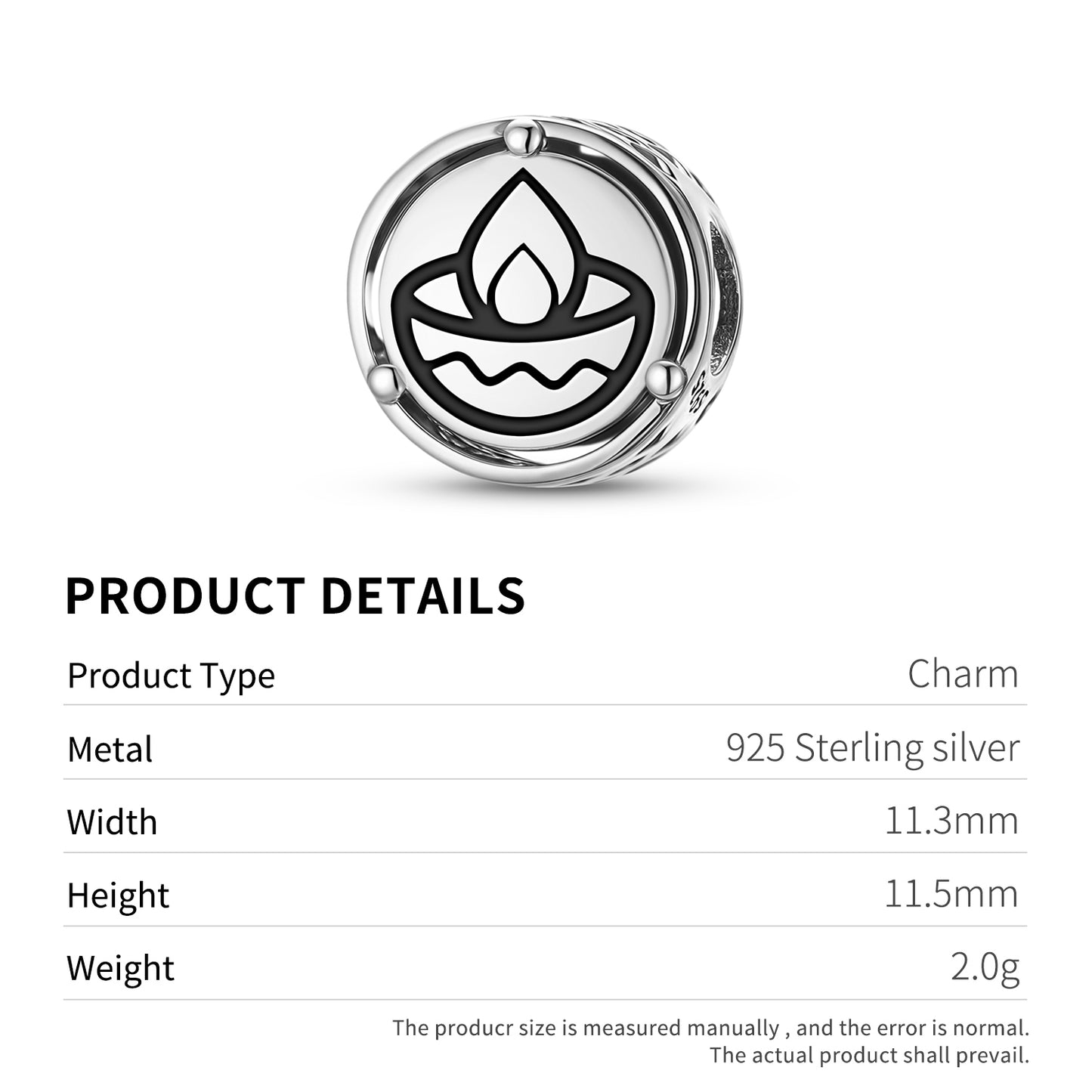 925 Sterling Silver Hindu Diwali Charms For Bracelets & Necklaces Pendants Beads Jewelry Fit Pan Bracelet Charm Ethnic Cultural Symbols Gifts For Women