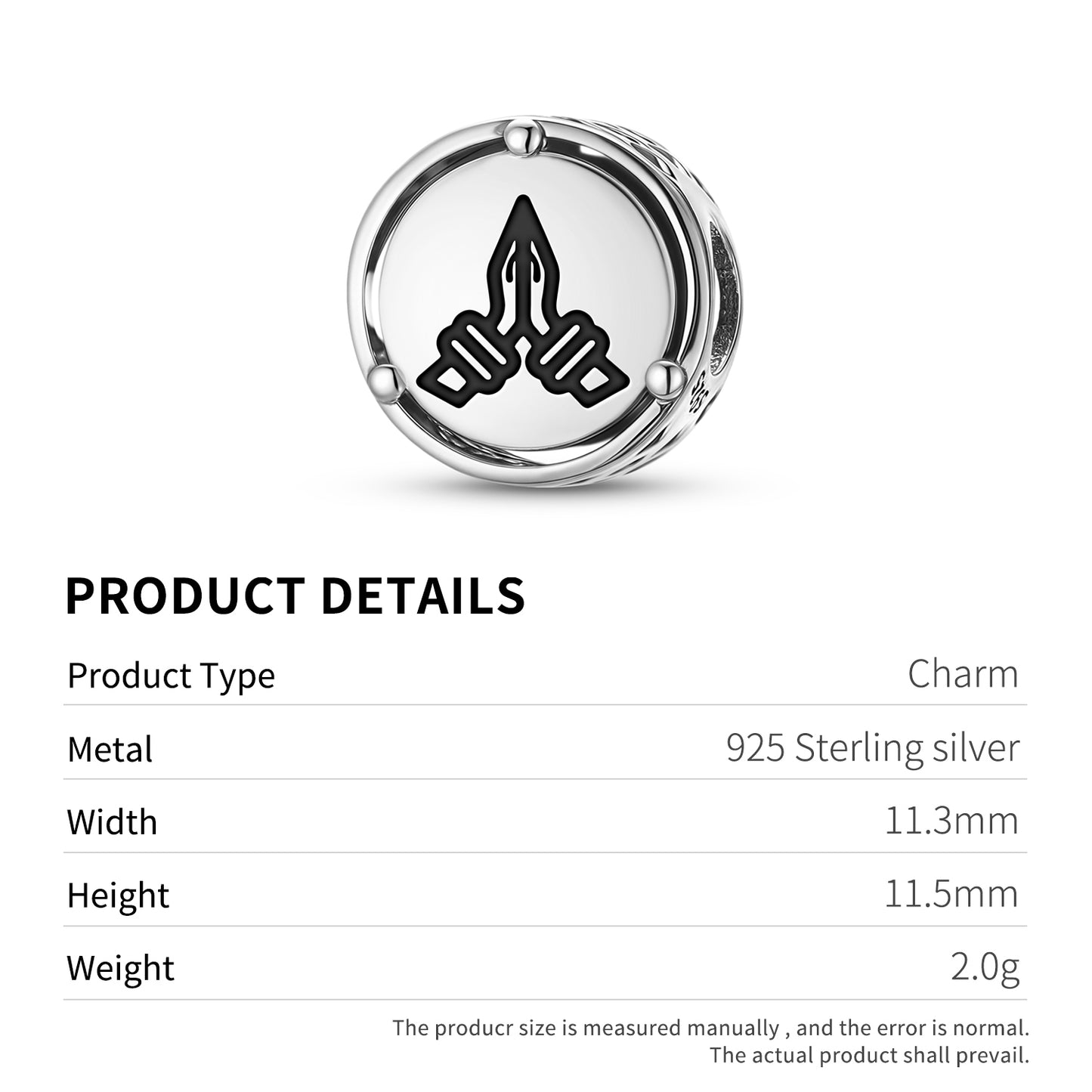 925 Sterling Silver Hindu Namaste Charms For Bracelets & Necklaces Pendants Beads Jewelry Fit Pan Bracelet Charm Ethnic Cultural Symbols Gifts For Women