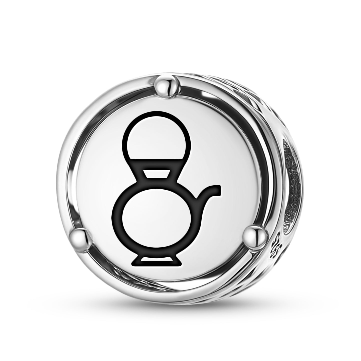 925 Sterling Silver Hindu Kamandalu Charms For Bracelets & Necklaces Pendants Beads Jewelry Fit Pan Bracelet Charm Ethnic Cultural Symbols Gifts For Women