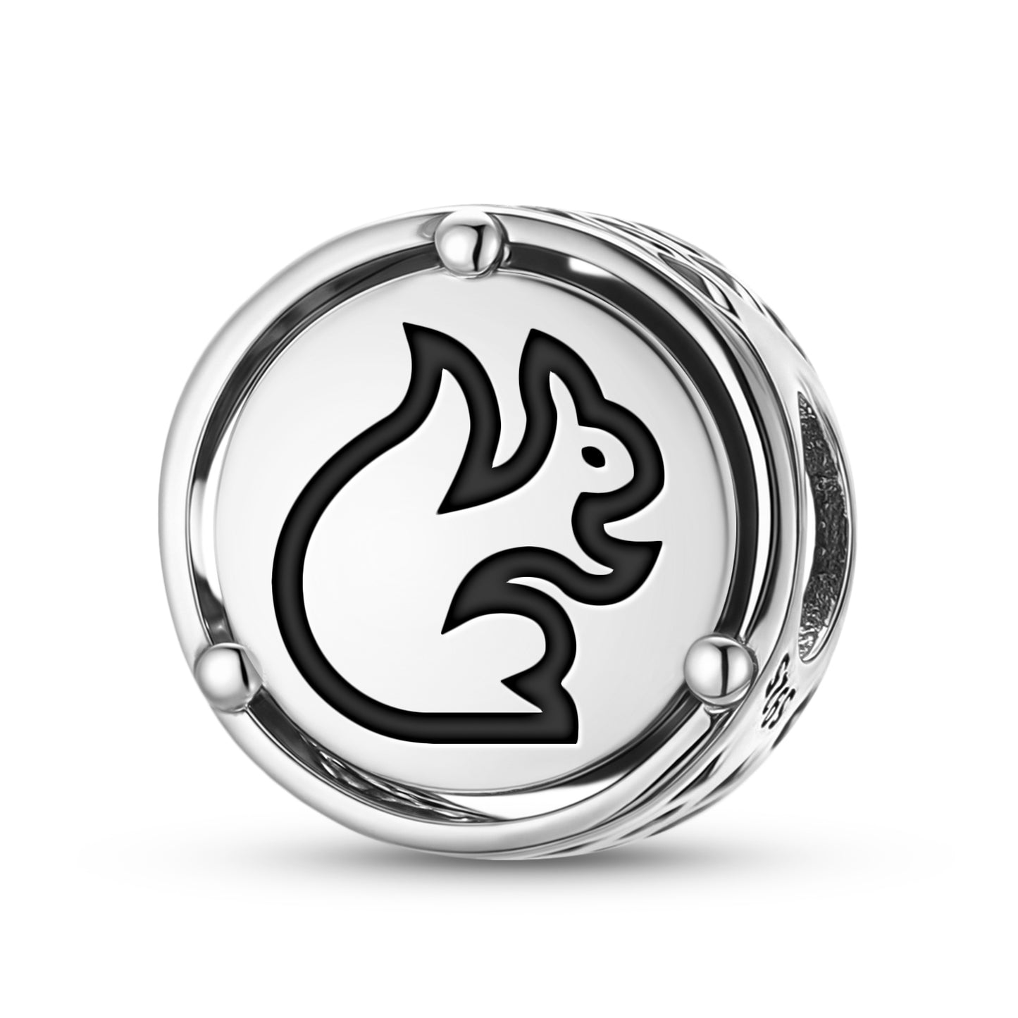 925 Sterling Silver Animal SQUIRREL Charms For Bracelets & Necklaces Pendants Beads Jewelry Fit Pan Bracelet Charm Ethnic Cultural Symbols Gifts For Women