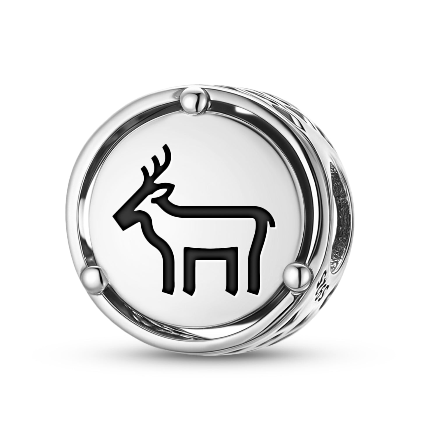 925 Sterling Silver Animal DEER Charms For Bracelets & Necklaces Pendants Beads Jewelry Fit Pan Bracelet Charm Ethnic Cultural Symbols Gifts For Women
