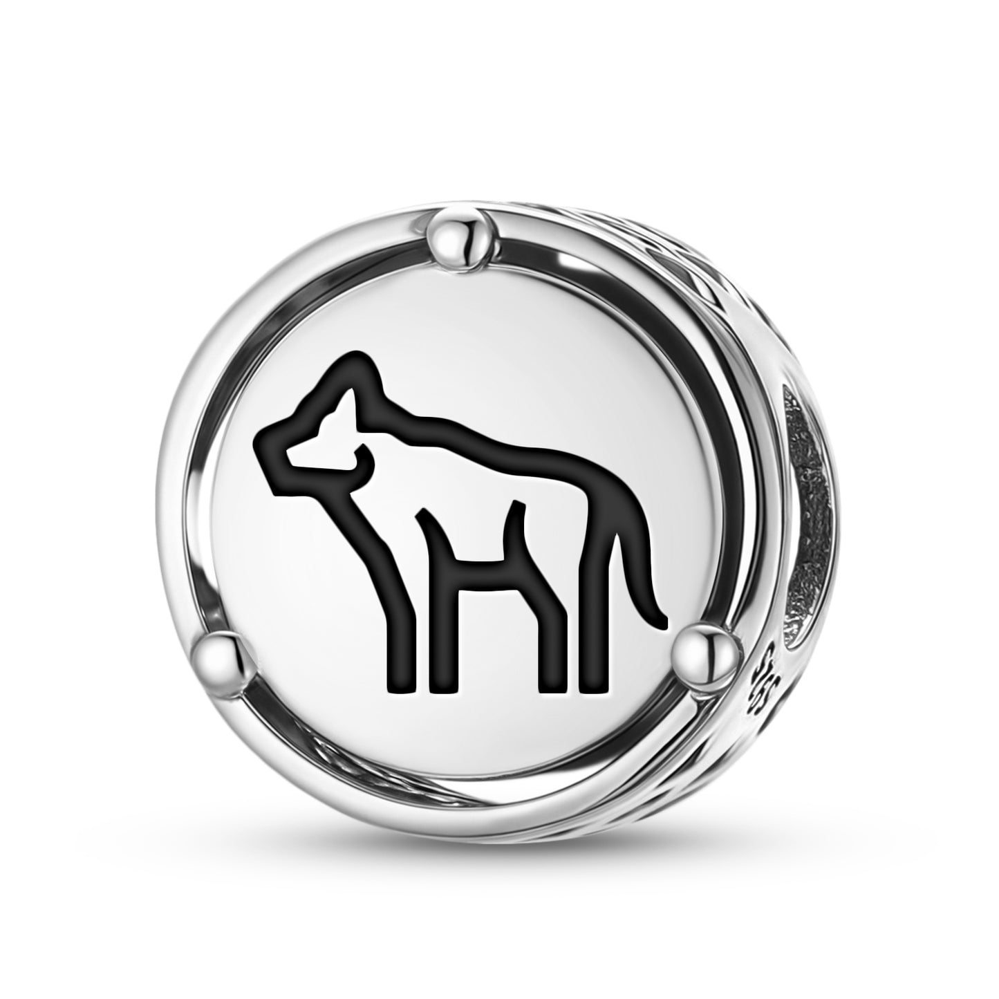 925 Sterling Silver Animal WOLF Charms For Bracelets & Necklaces Pendants Beads Jewelry Fit Pan Bracelet Charm Ethnic Cultural Symbols Gifts For Women