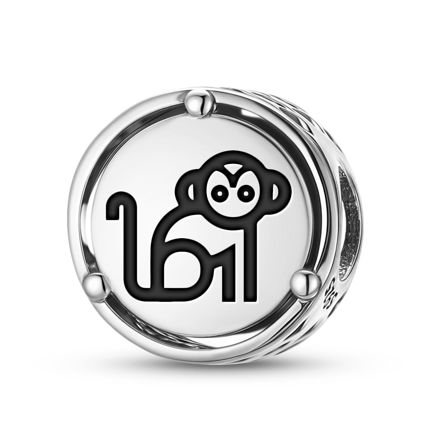 925 Sterling Silver Animal MONKEY Charms For Bracelets & Necklaces Pendants Beads Jewelry Fit Pan Bracelet Charm Ethnic Cultural Symbols Gifts For Women