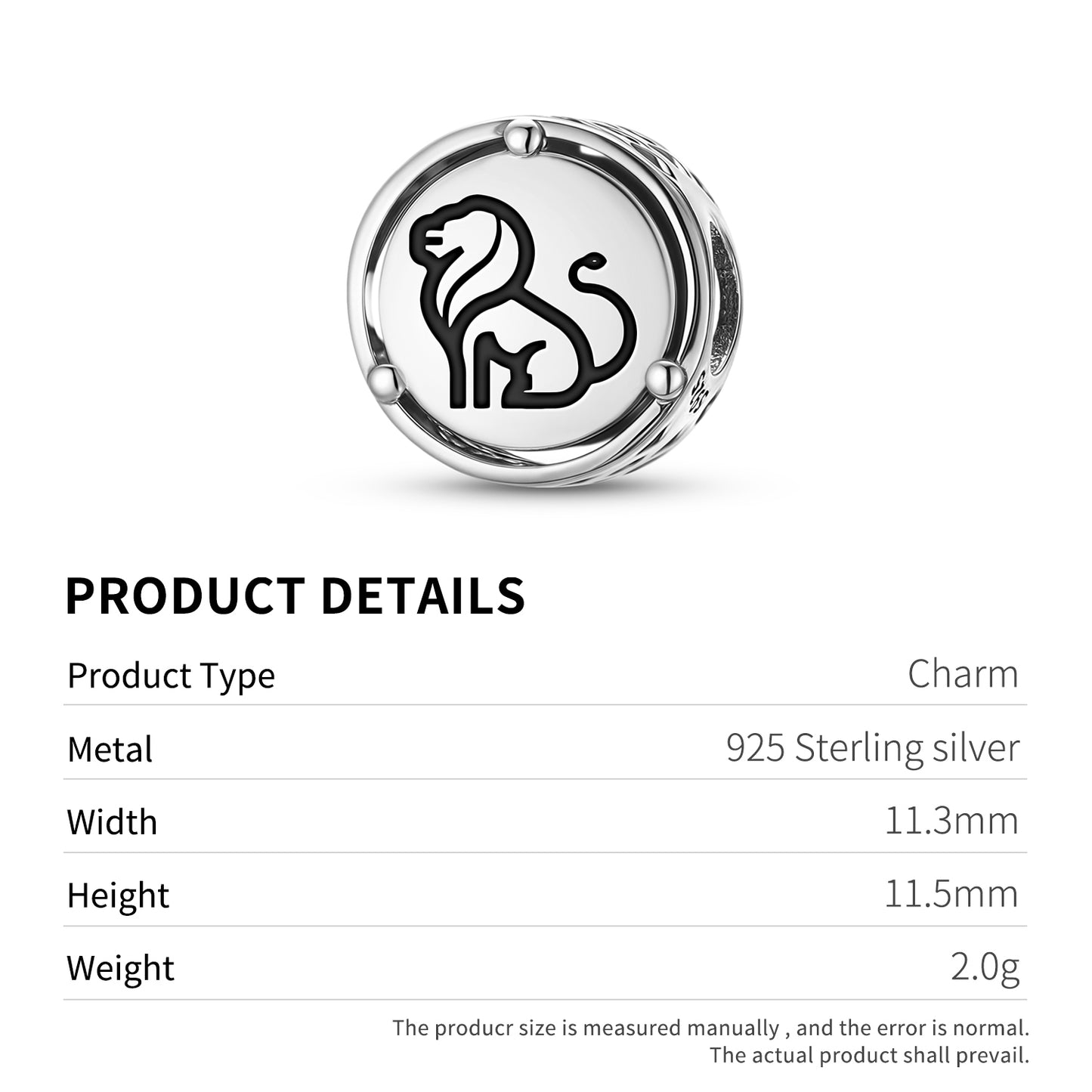 925 Sterling Silver Animal LION Charms For Bracelets & Necklaces Pendants Beads Jewelry Fit Pan Bracelet Charm Ethnic Cultural Symbols Gifts For Women