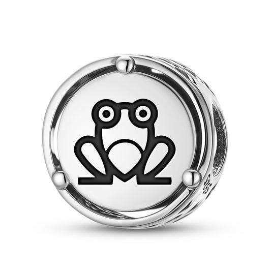 925 Sterling Silver Animal FROG Charms For Bracelets & Necklaces Pendants Beads Jewelry Fit Pan Bracelet Charm Ethnic Cultural Symbols Gifts For Women