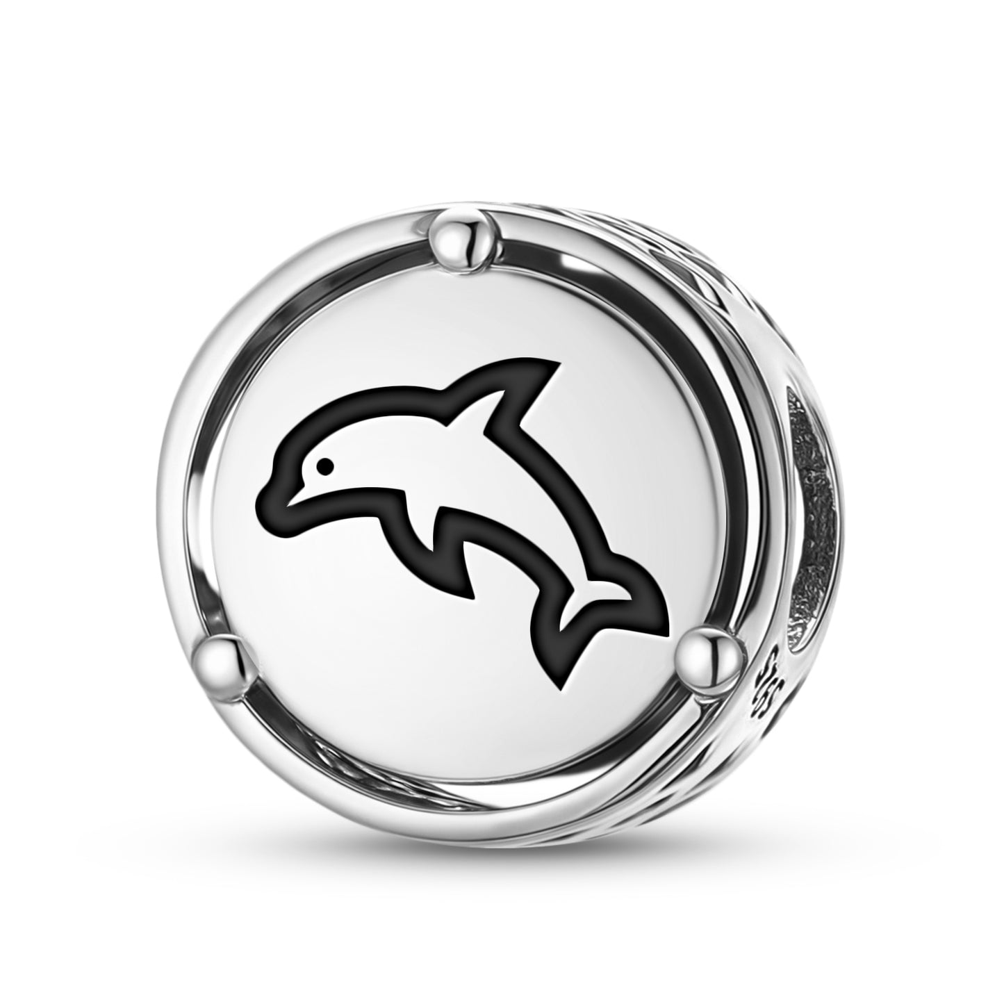 925 Sterling Silver Animal DOLPHIN Charms For Bracelets & Necklaces Pendants Beads Jewelry Fit Pan Bracelet Charm Ethnic Cultural Symbols Gifts For Women