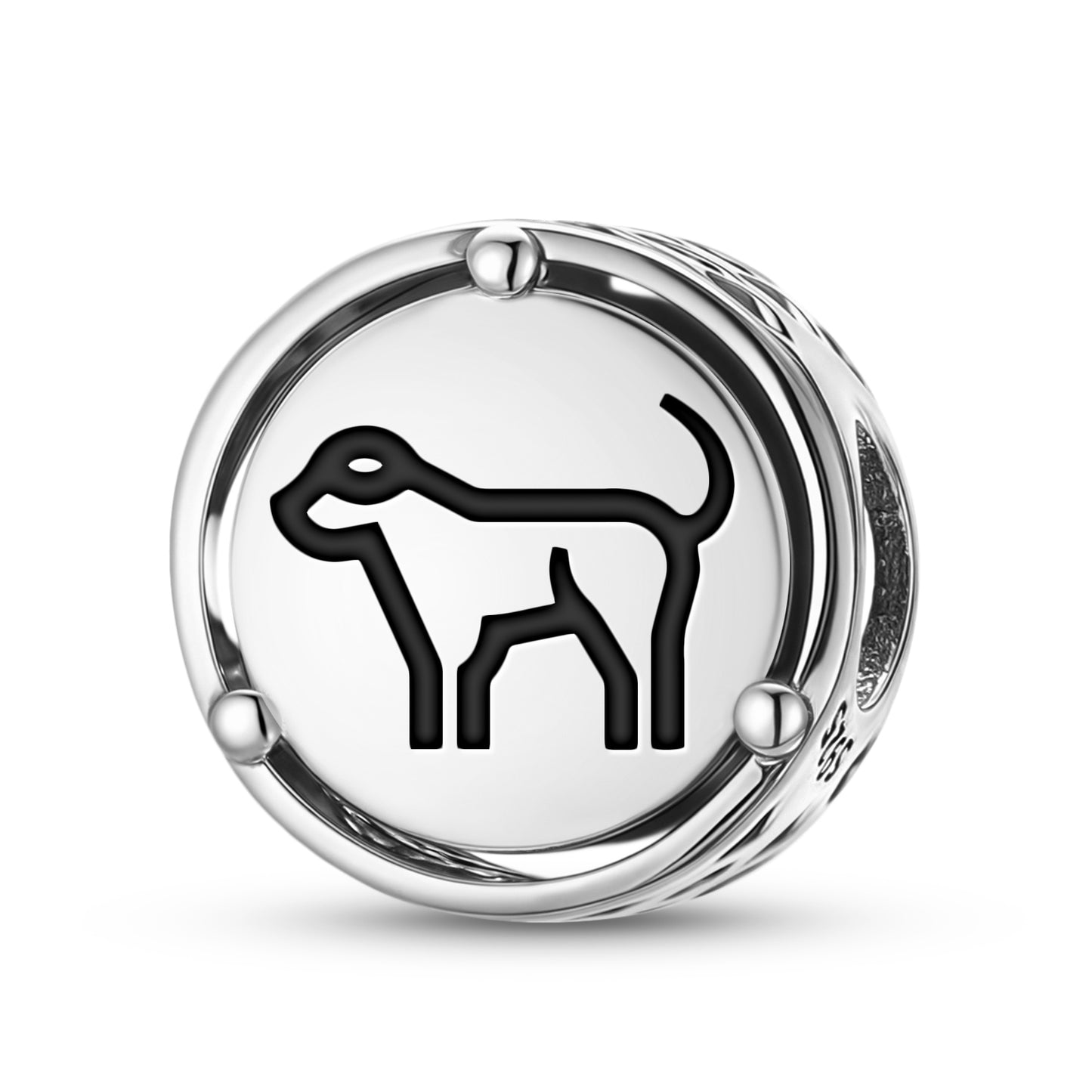 925 Sterling Silver Animal DOG Charms For Bracelets & Necklaces Pendants Beads Jewelry Fit Pan Bracelet Charm Ethnic Cultural Symbols Gifts For Women