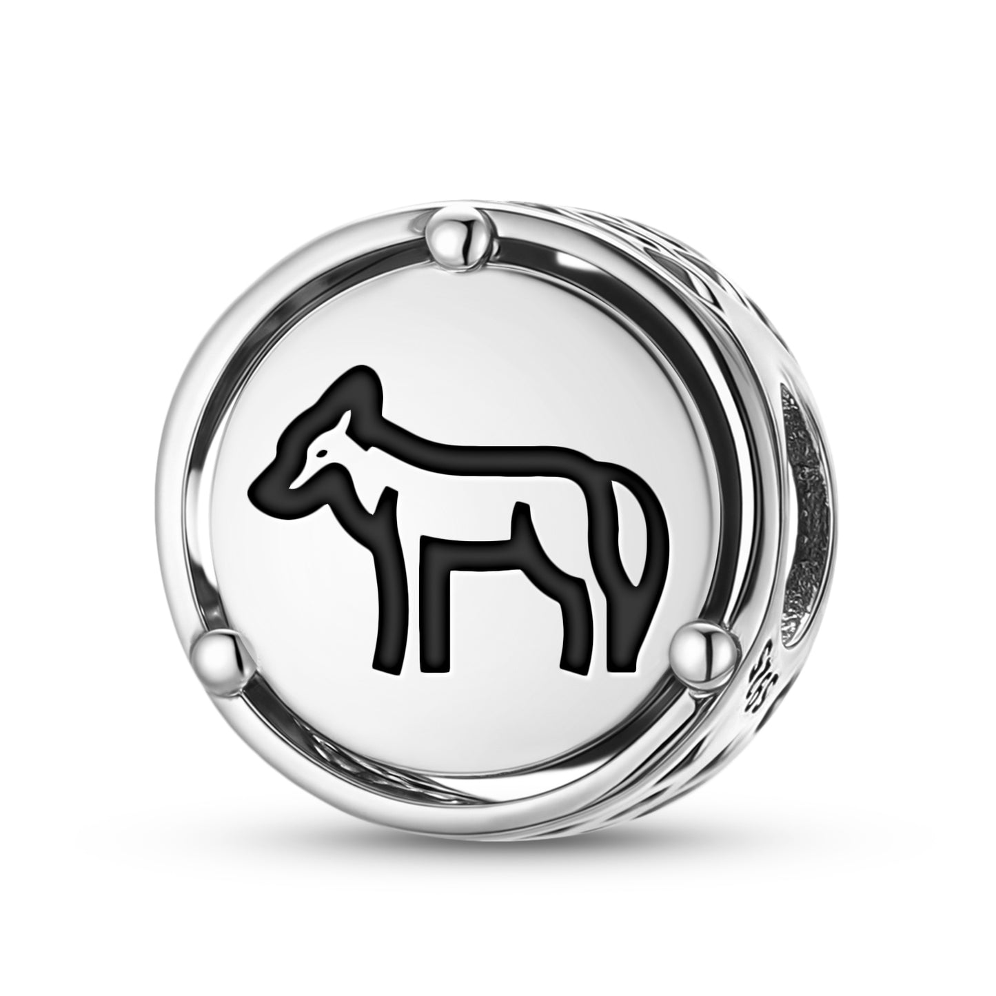 925 Sterling Silver Animal COYOTE Charms For Bracelets & Necklaces Pendants Beads Jewelry Fit Pan Bracelet Charm Ethnic Cultural Symbols Gifts For Women
