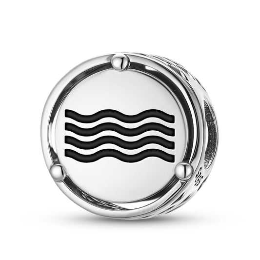925 Sterling Silver Mu Lemurian Water Charms For Bracelets & Necklaces Pendants Beads Jewelry Fit Pan Bracelet Charm Ethnic Cultural Symbols Gifts For Women