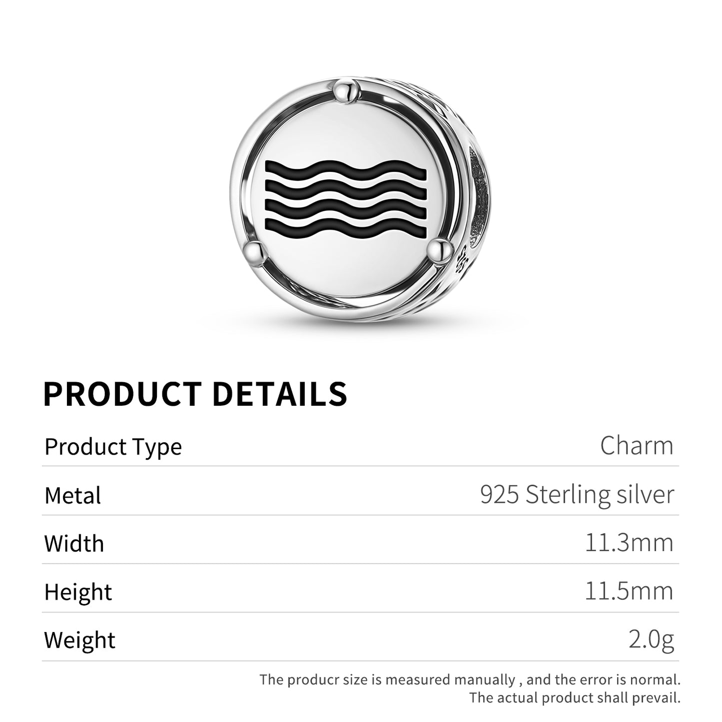 925 Sterling Silver Mu Lemurian Water Charms For Bracelets & Necklaces Pendants Beads Jewelry Fit Pan Bracelet Charm Ethnic Cultural Symbols Gifts For Women