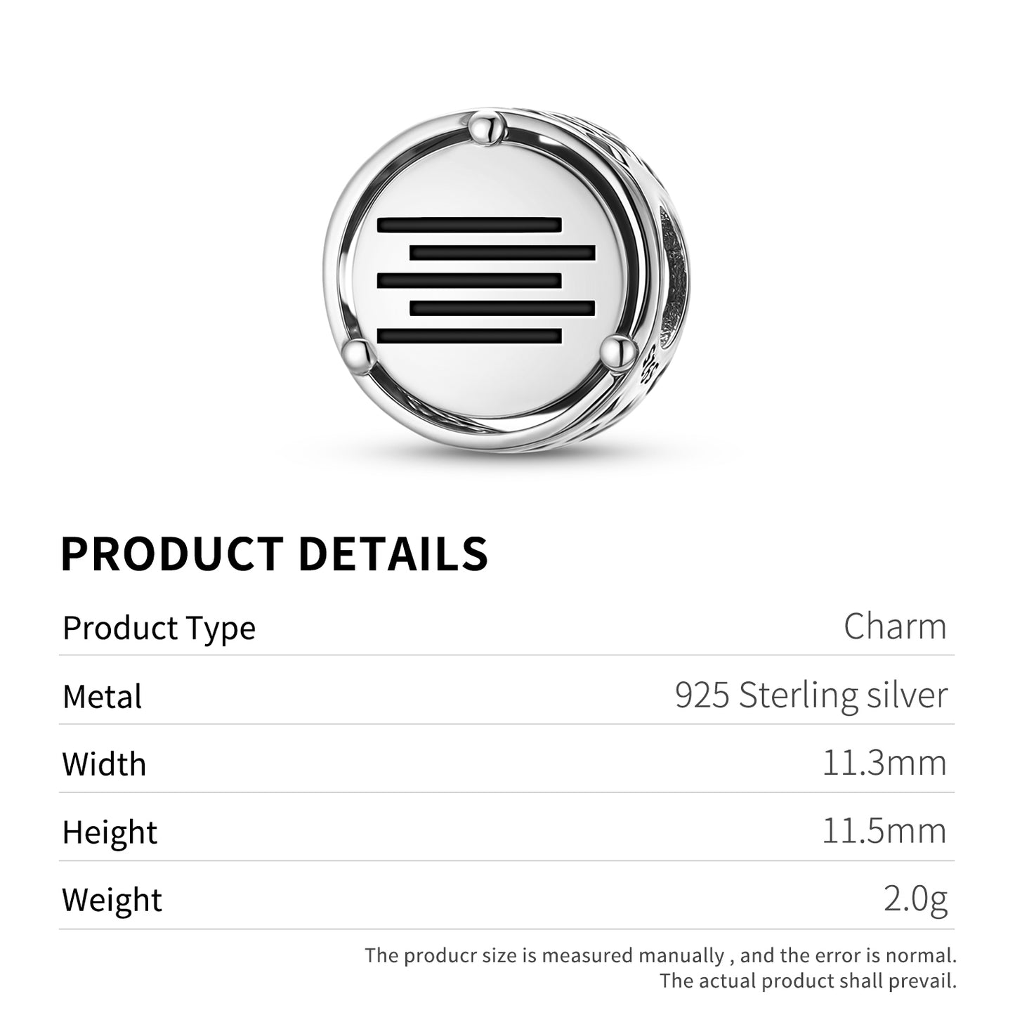 925 Sterling Silver Mu Lemurian Space Charms For Bracelets & Necklaces Pendants Beads Jewelry Fit Pan Bracelet Charm Ethnic Cultural Symbols Gifts For Women