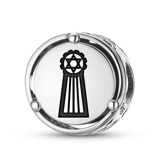 925 Sterling Silver Mu Lemurian Cosmogonic Diagram Charms For Bracelets & Necklaces Pendants Beads Jewelry Fit Pan Bracelet Charm Ethnic Cultural Symbols Gifts For Women