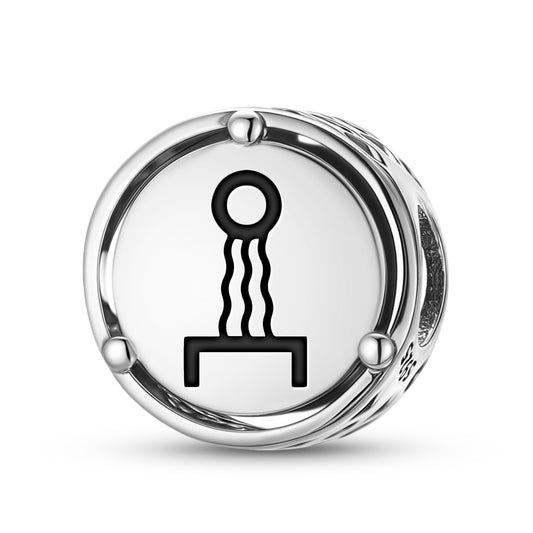 925 Sterling Silver Mu Lemurian Heat Force Charms For Bracelets & Necklaces Pendants Beads Jewelry Fit Pan Bracelet Charm Ethnic Cultural Symbols Gifts For Women