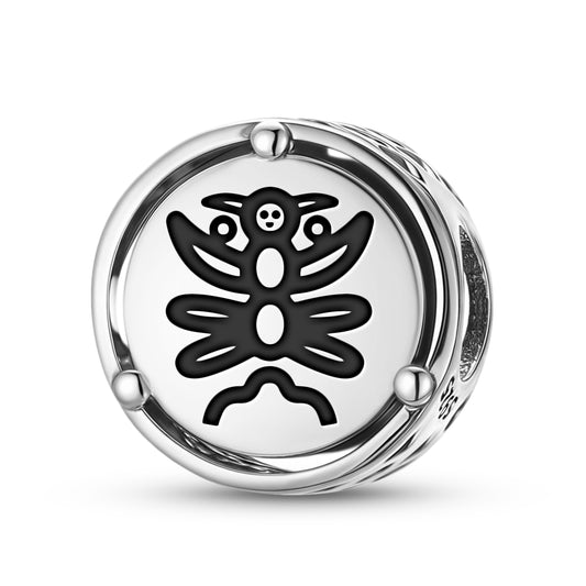 925 Sterling Silver Mu Lemurian First Man Woman Charms For Bracelets & Necklaces Pendants Beads Jewelry Fit Pan Bracelet Charm Ethnic Cultural Symbols Gifts For Women