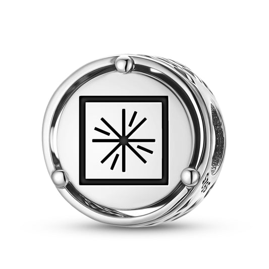 925 Sterling Silver Mu Lemurian Earth’s Center Charms For Bracelets & Necklaces Pendants Beads Jewelry Fit Pan Bracelet Charm Ethnic Cultural Symbols Gifts For Women