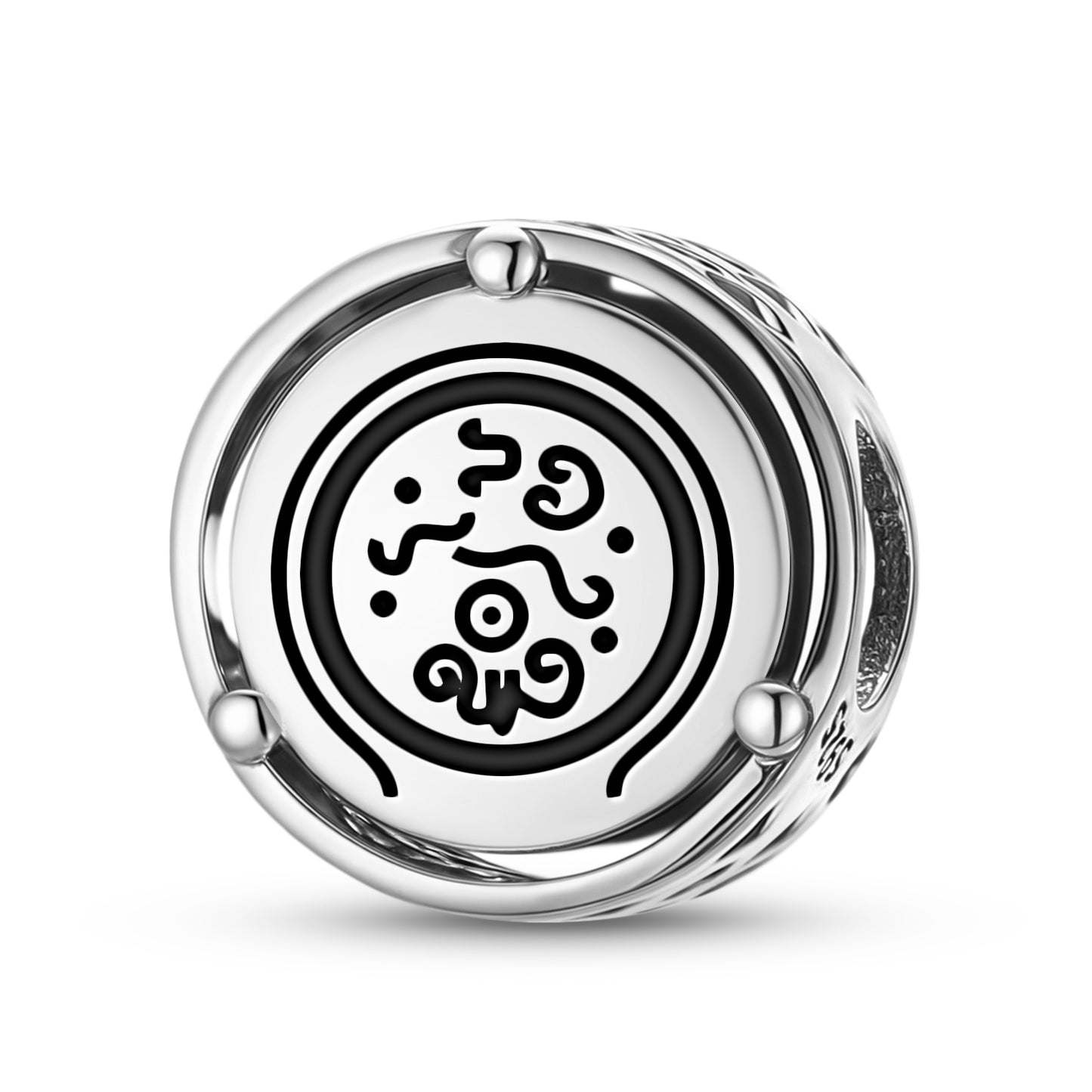 925 Sterling Silver Mu Lemurian Destruction Of Mu Charms For Bracelets & Necklaces Pendants Beads Jewelry Fit Pan Bracelet Charm Ethnic Cultural Symbols Gifts For Women